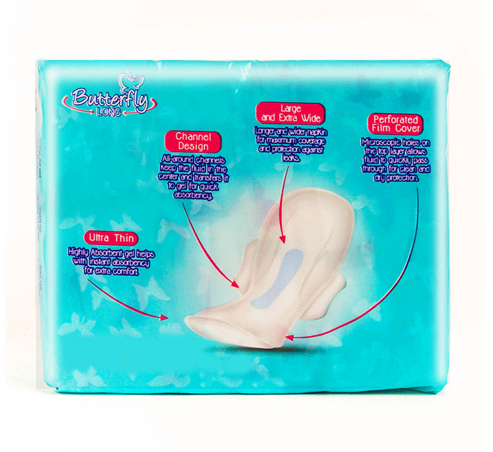 Butterfly Long Ultra Big Saver Sanitary Pads Long 18 pcs - Image 2
