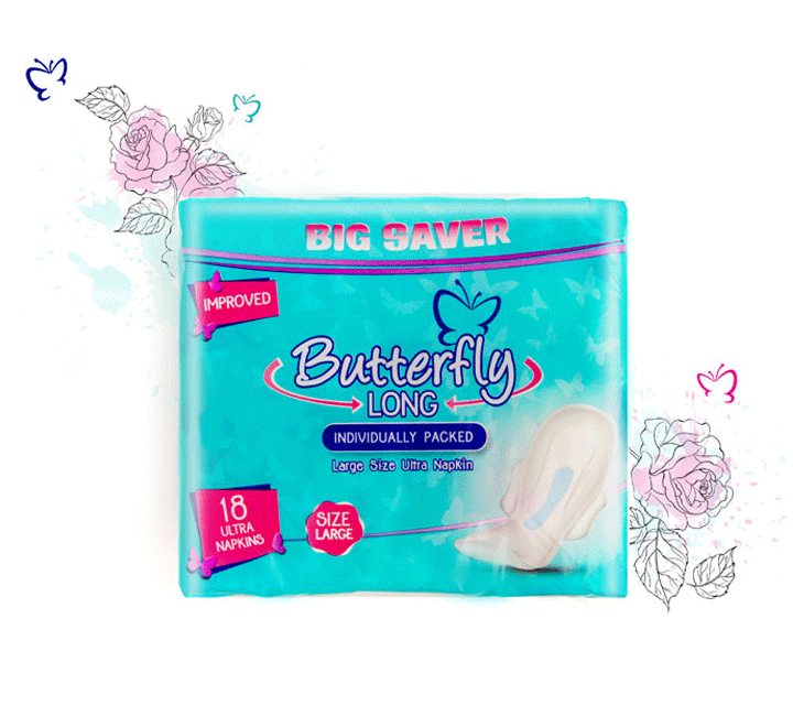 Butterfly Long Ultra Big Saver Sanitary Pads Long 18 pcs