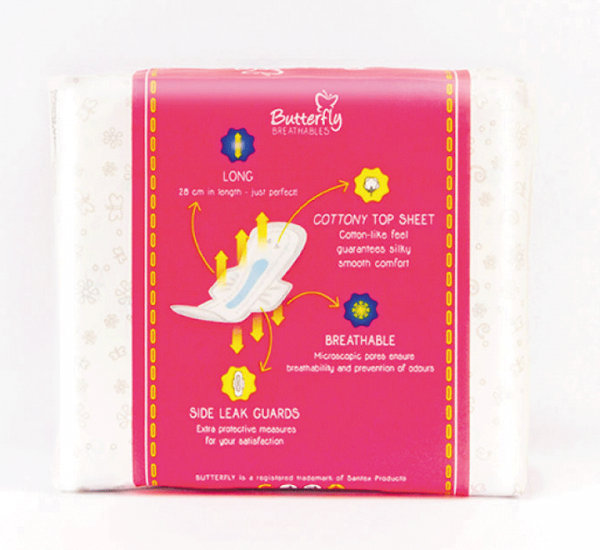 Butterfly ultra thin napkins