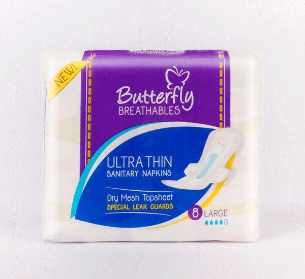 Butterfly ultra thin dry mesh pads