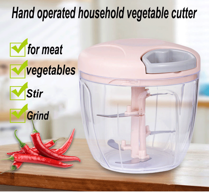 Multifunction Hand Pull Speedy Chopper Turbo Cutter Nicer Dicer Plus Vegetable  Cutter/Chopper/Mincer/Mixer/Blender/Shredder to Chop Fruits Meat Onions/Nuts/Ginger/Herbs/Garlics 