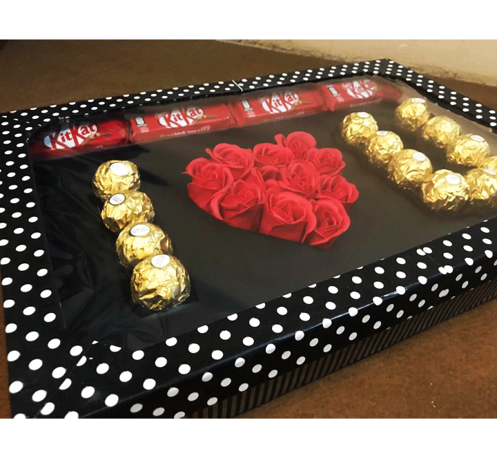 Premium I LOVE YOU Chocolate Gift Box Ferrero Rocher Chocolate Box For Valentines Day Birthday Anniversary Wedding - Image 4