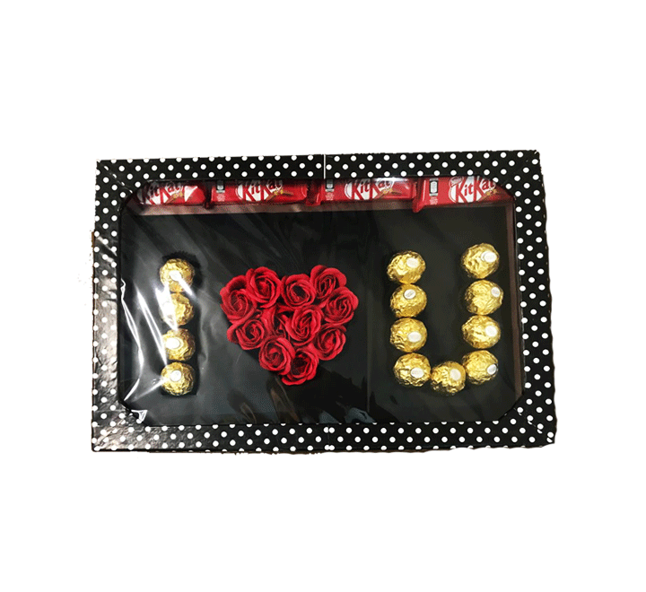 Premium I LOVE YOU Chocolate Gift Box Ferrero Rocher Chocolate Box For Valentines Day Birthday Anniversary Wedding