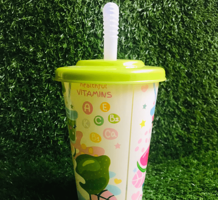 Power Cup Kids Power Glass With Straw Perfect Drinkware for Kids - Multicolor - Image 12