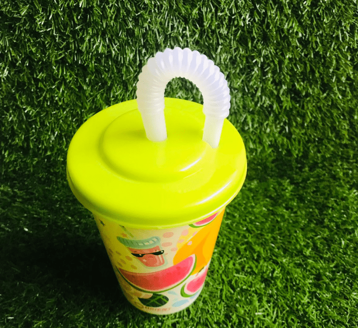 Power Cup Kids Power Glass With Straw Perfect Drinkware for Kids - Multicolor - Image 11