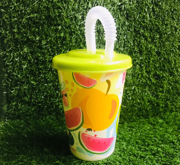 Power Cup Kids Power Glass With Straw Perfect Drinkware for Kids - Multicolor - Image 9