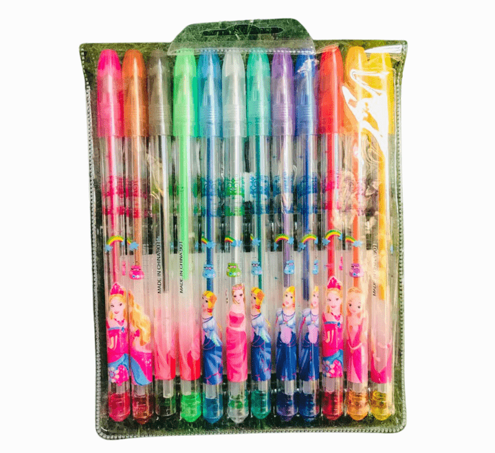 Fruit Scent Gel Glitter Pen - 1.0mm Smooth Writing with a Sparkle - Pack of 12 - Image 3