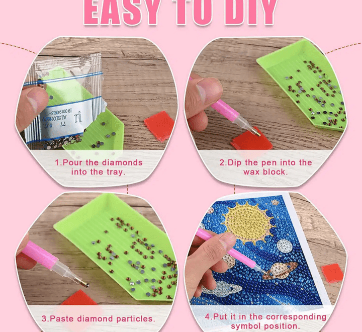 DIY Diamond Painting Kit For Kids - Mixed/Multiple Themes - Image 3