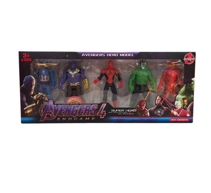 Avengers Endgame Hero Model Super Hero Action Figure 5-Piece Toy Set