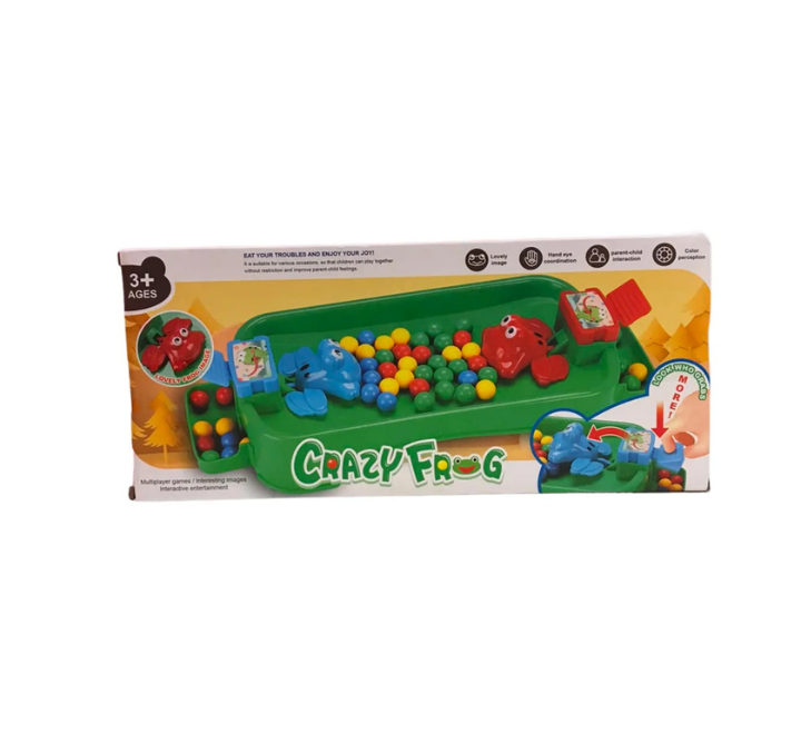 Crazy Frog Hungry Feeding Board Game for Kids with Colorful Marbles - Image 2
