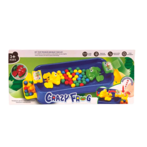 Crazy Frog Hungry Feeding Board Game for Kids with Colorful Marbles