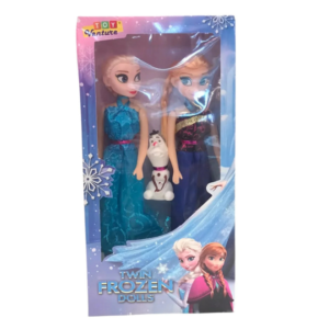 Toy Venture Twin Frozen Dolls – 3-Piece Princess Fashion Playset
