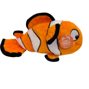 Stuff Toys World Clownfish Plush – Soft Orange Anemonefish Stuffed Animal small 30 cm