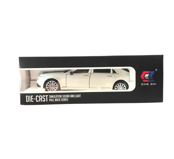 Che Zhi Die-Cast Simulation Pull-Back Toy Car with Sound and Light